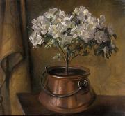 unknow artist Fanny Inama von Sternegg 1927, Blumenstock in Kupferkessel USA oil painting artist